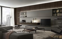 客廳不想雜亂做定制電視柜，收納能力真的強！